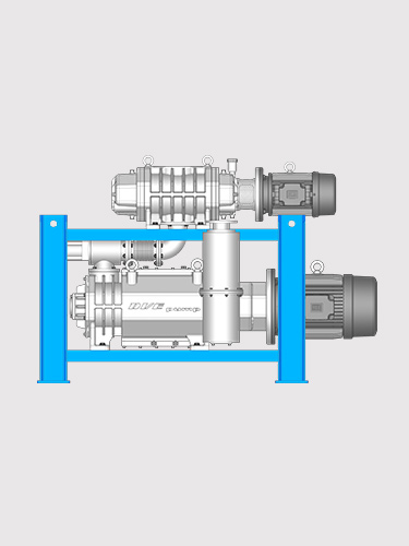 Roots with Screw Dry Vacuum pumps
